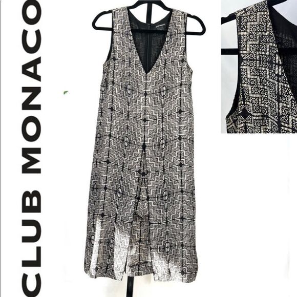 CLUB MONOCO Small Silk MIDI Romper Split Dress - Picture 12 of 13